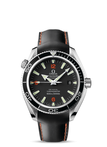 Omega Seamaster Planet Ocean 600M Co-Axial 42 Stainless Steel / Orange Numerals / Rubber